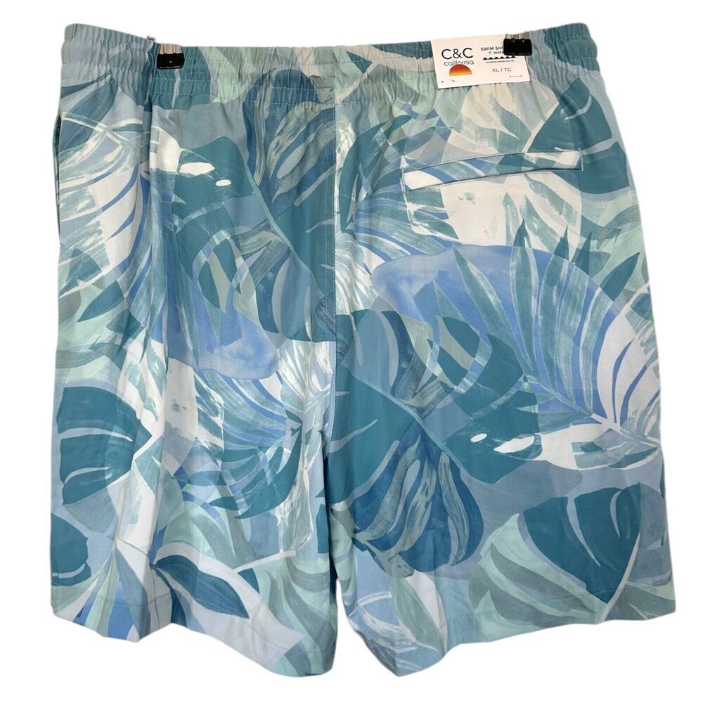 C&C California Men's 2 PCS Swimming Shorts And Polo Top Set Size XL Blue - Picture 11 of 14